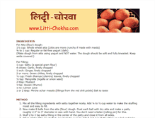 Tablet Screenshot of litti-chokha.com